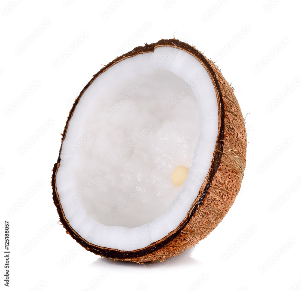 coconut isolated on the white background coconut isolated on the white background