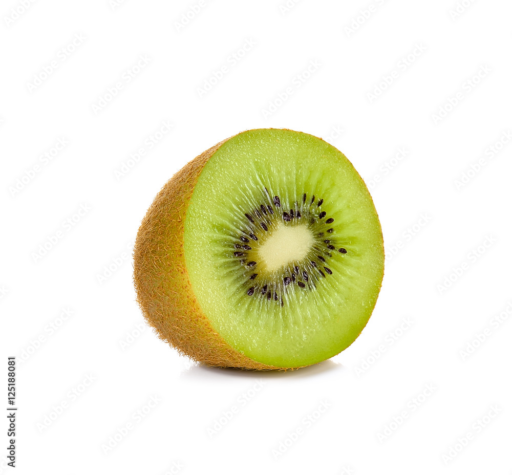 Slice kiwi fruit isolated on a white background Slice kiwi fruit isolated on a white background