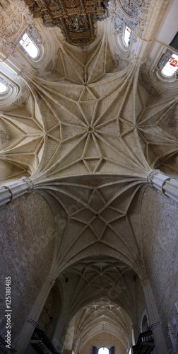 Techo del interior de la iglesia del Monasterio de Santa María del Parral , o de clausura de la Orden de San Jerónimo Segovia,  Castilla y León , España. photo