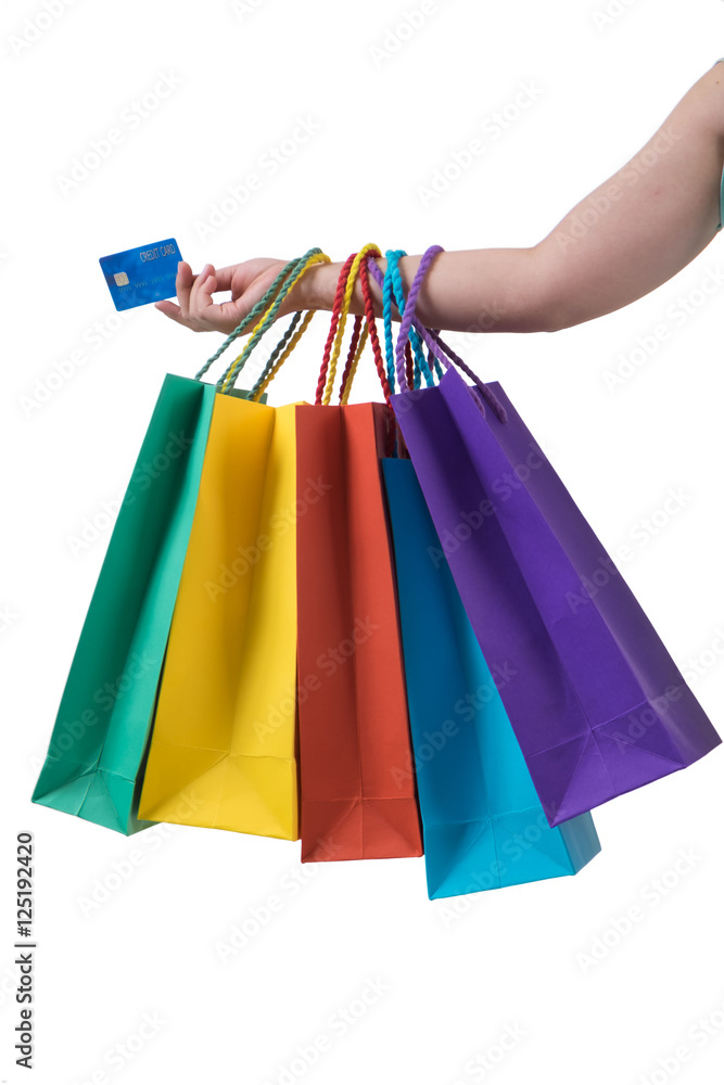 Credit Card, Shopping Bag, Shopping.