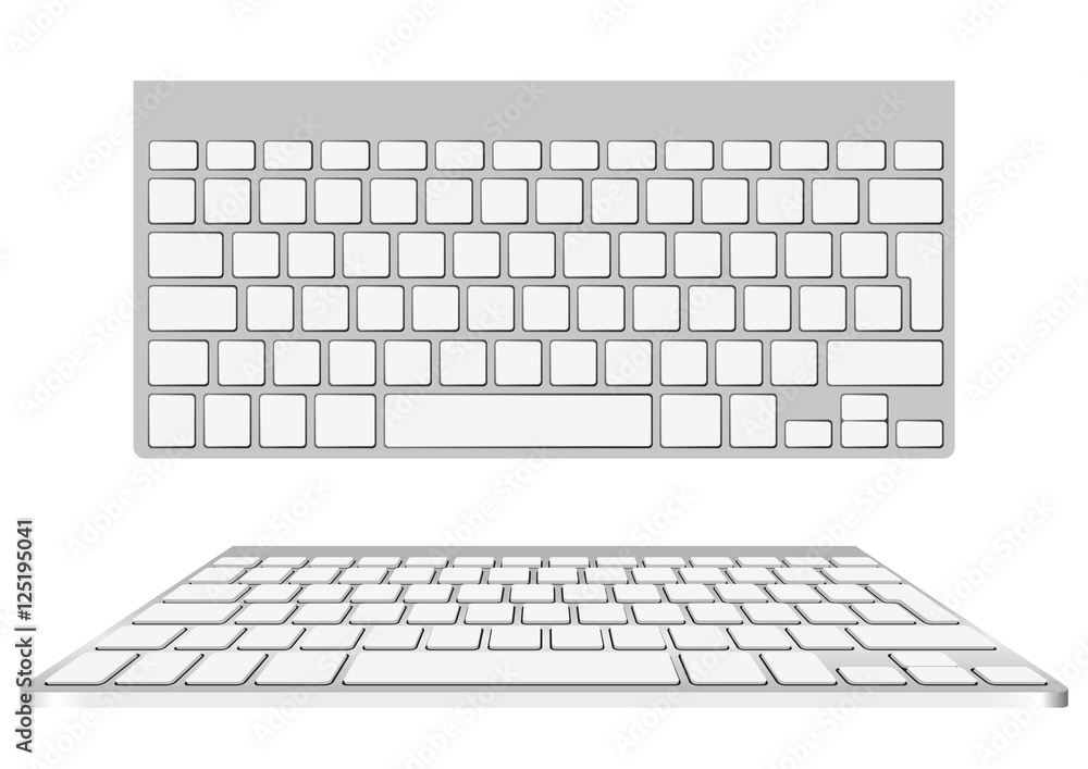 blank computer keyboard blank computer keyboard