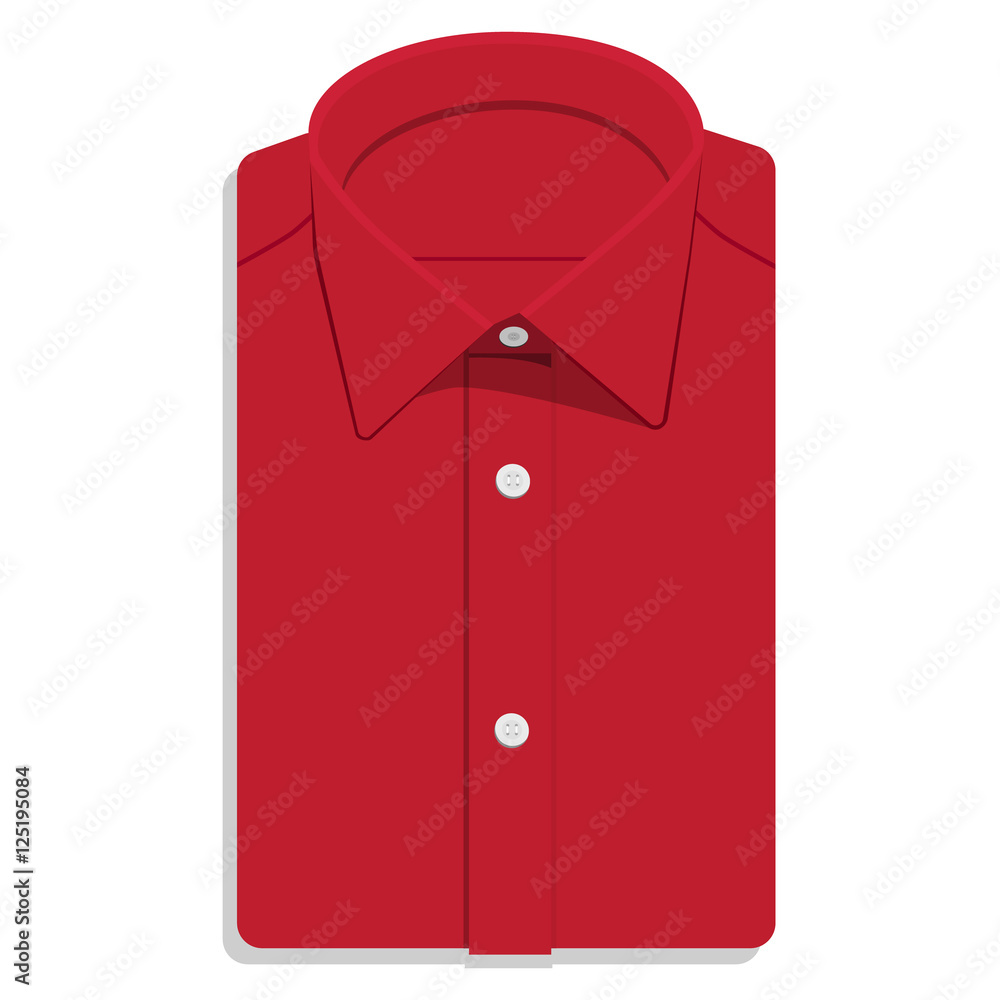 Red folded shirt Red folded shirt