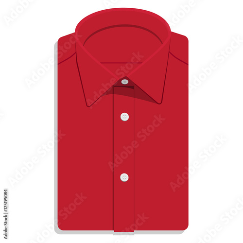 Red folded shirt