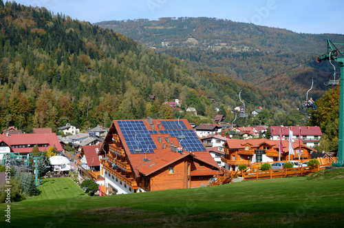 Obraz na płótnie Szczyrk in Poland (Beskidy Mountains) w salonie
