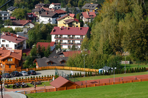 Obraz na płótnie Szczyrk in Poland (Beskidy Mountains) w salonie