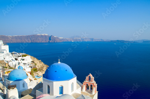 Panorama of Oia Santorini Island