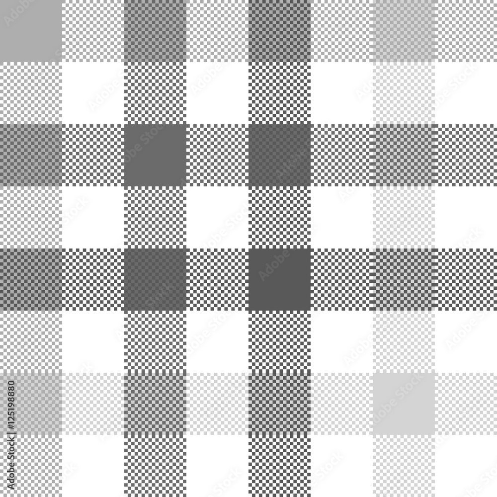 Gray check plaid seamless fabric texture