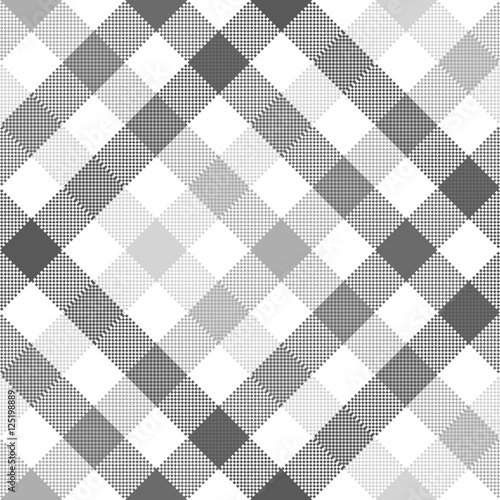 Gray diagonal check seamless fabric texture