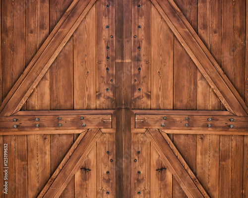Fotografi Wooden Gate Background