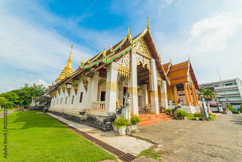 Phra That Chang Kum Temple is a favourite destination in Nan province, Northern of Thailand.