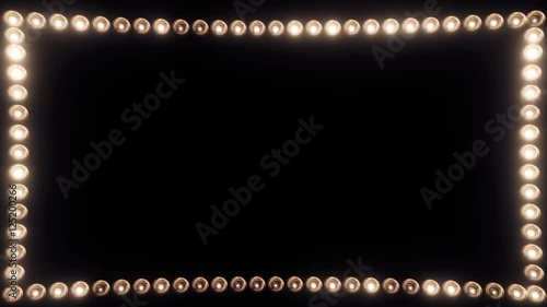Wallpaper Mural Frame of Light Bulbs for a Film Border Torontodigital.ca