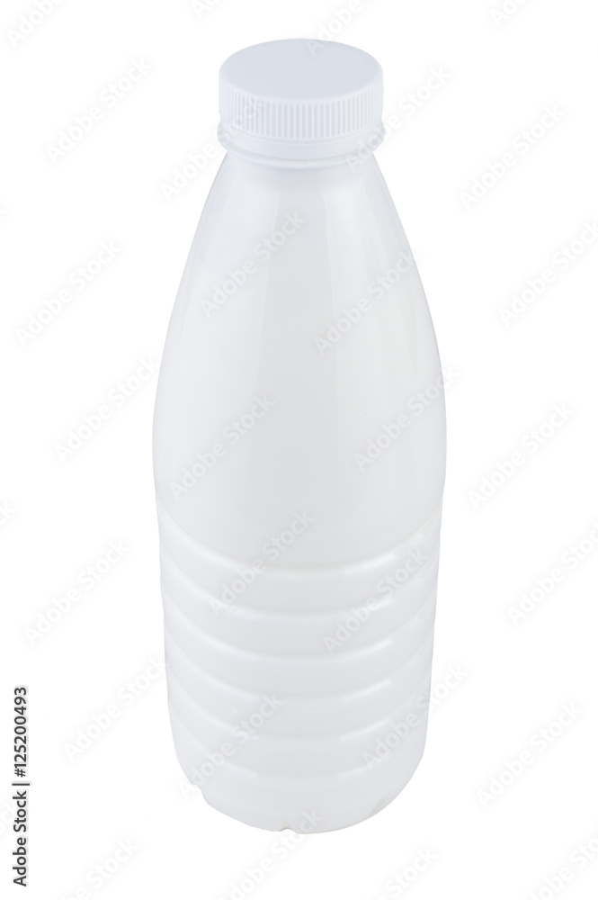 Bottle of milk. On white, isolated background. Bottle of milk. On white, isolated background.