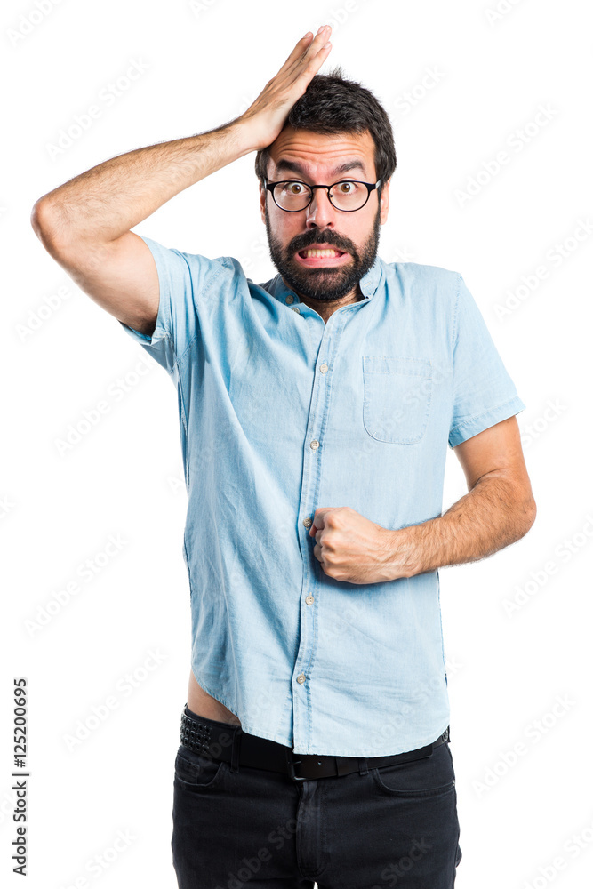 Handsome man having doubts Handsome man having doubts