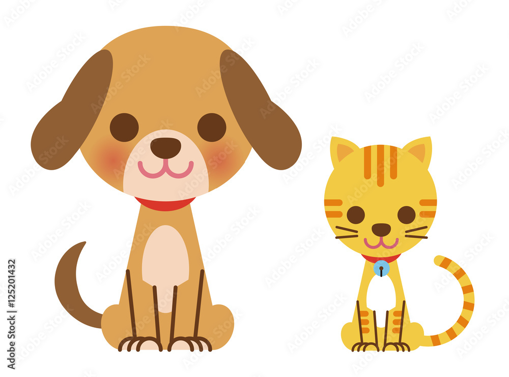 Fototapeta premium 犬と猫
