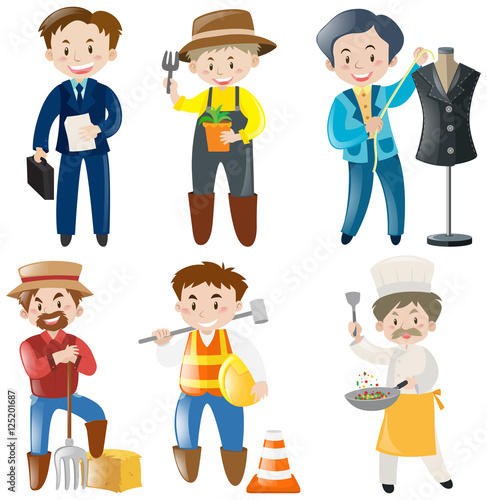 People doing different kinds of jobs