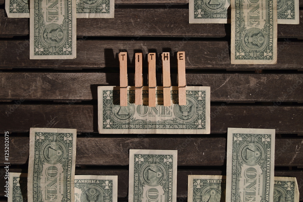 Fotografie One-tenth of my money given as tithe