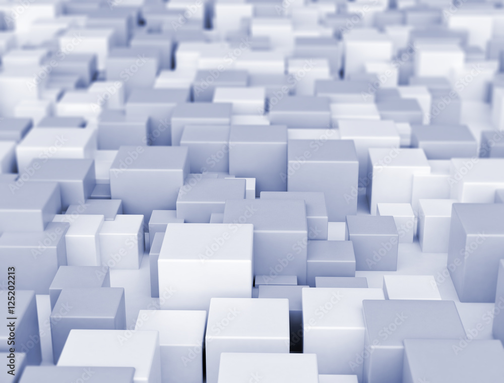 Abstract background of 3d cubes Abstract background of 3d cubes