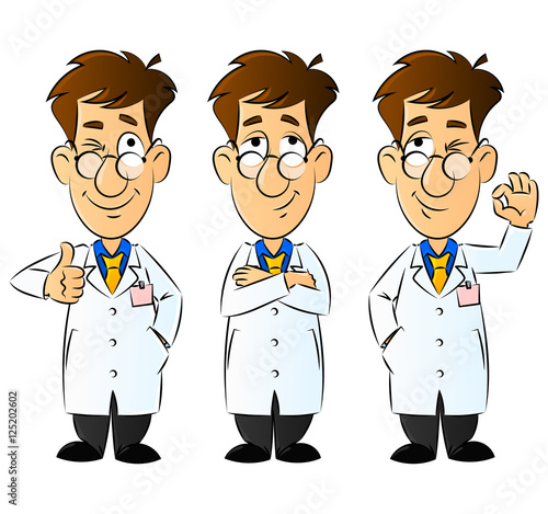 Doctor, Engineer, Scientist or Laboratory. Gestures and Emotions. From a large series of images.