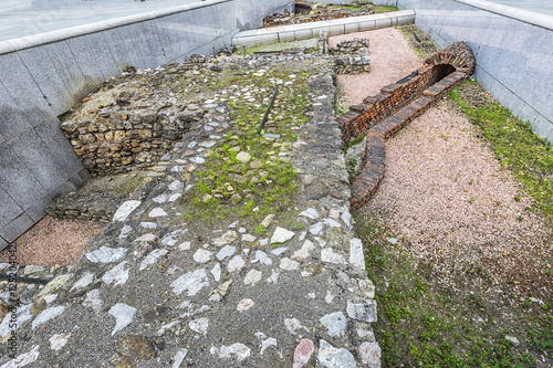 Photography Remains of the Roman military camp at Michaelerplatz in Vienna.