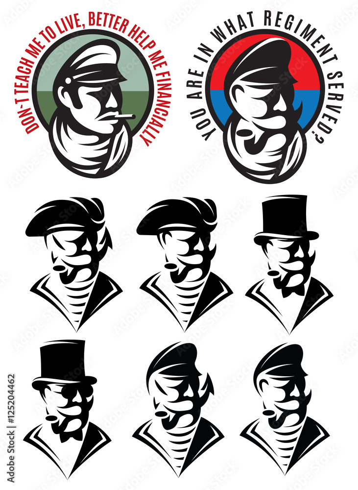 set of patterns of one man as swindler, adventurer, gangster, captain, pirate, gentleman set of patterns of one man as swindler, adventurer, gangster, captain, pirate, gentleman