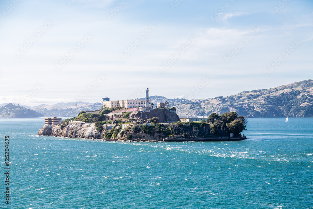 Alcatraz on Sunny Day