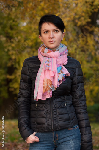 Autumn portrait of a girl