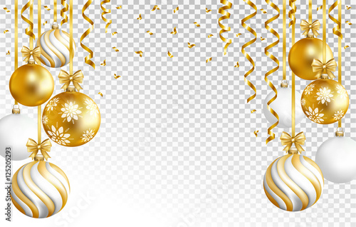 Round colorful christmas stars lights on blue background.  Christmas garland. Vector illustration.