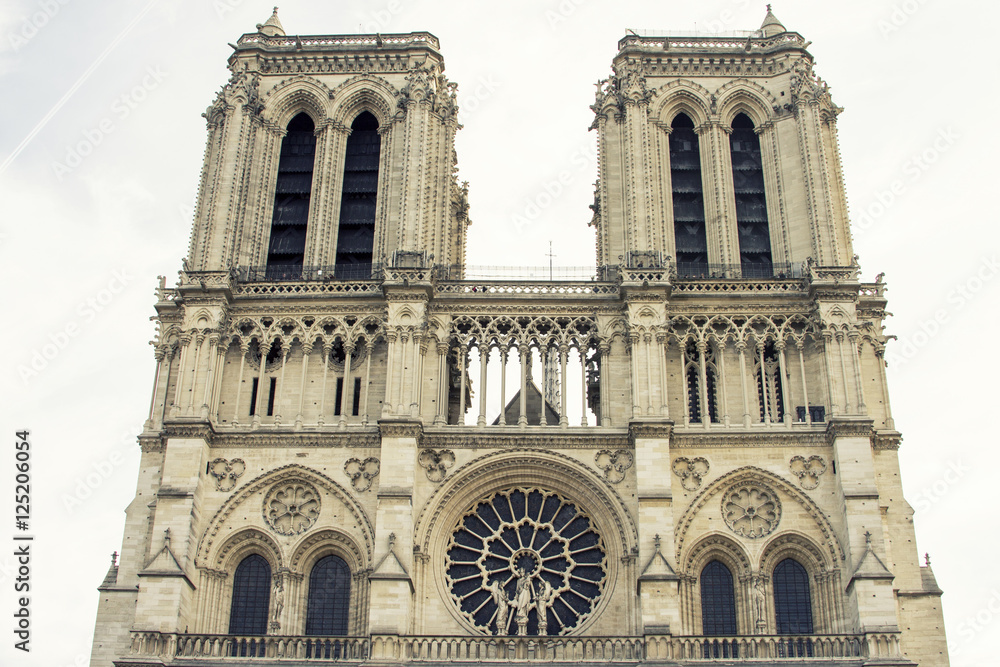 Cathedral Notre-Dame de Paris. Paris. France.