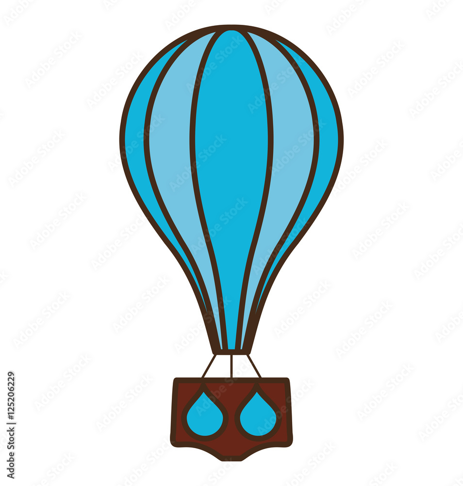 balloon air hot flying vector illustration design balloon air hot flying vector illustration design