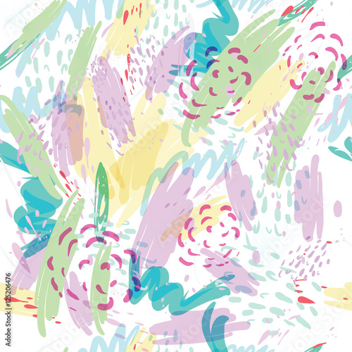 Abstract vector background with spots watercolor splashes in delicate pastel colors
