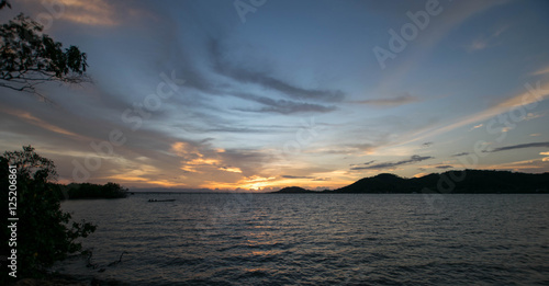 Sunset at Yo Island  Songkhla  Thailand