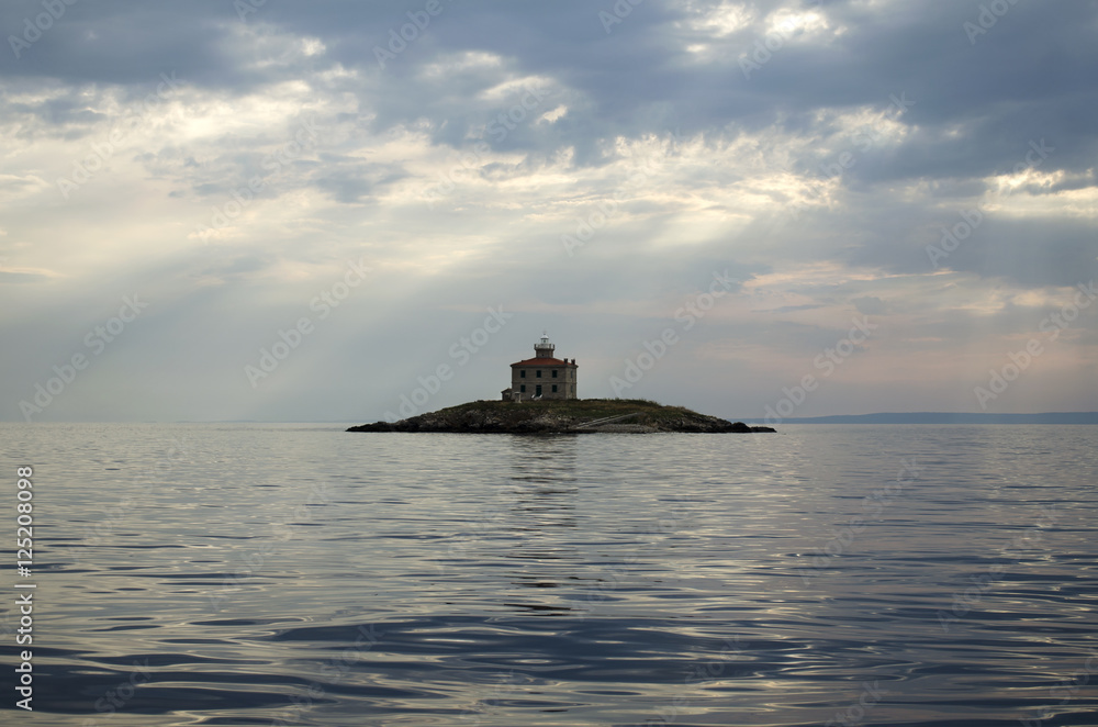 Obraz premium View on the island in the sea