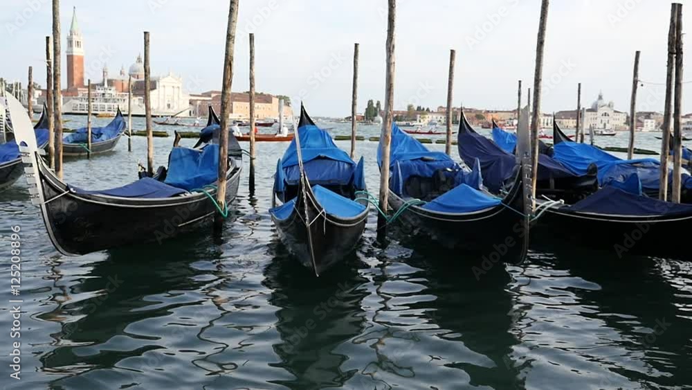 Gondolas in Venice Gondolas in Venice