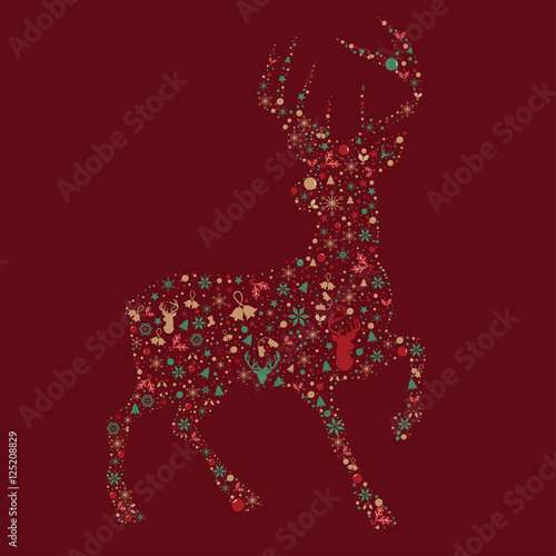 Rentier Weihnachtskarte