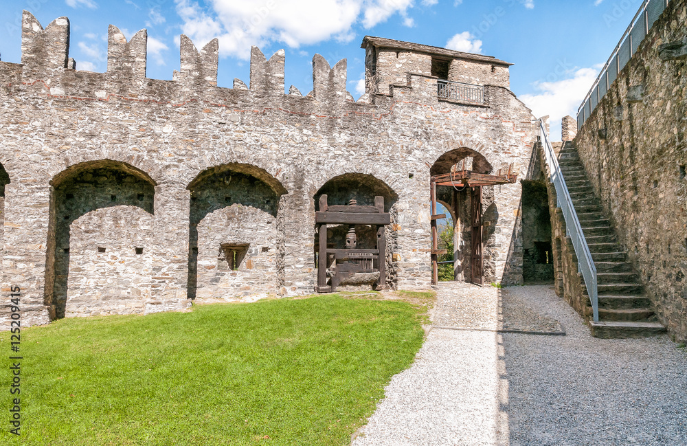 Montebello Castle of Bellinzona, Ticino, Switzerland