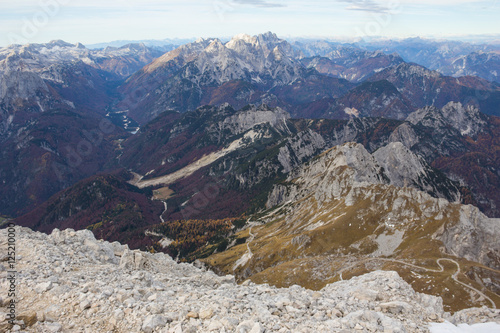 View From Mangart In Slovenia