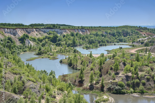 Lake in Voronezh Grand Canyon "White whell" 