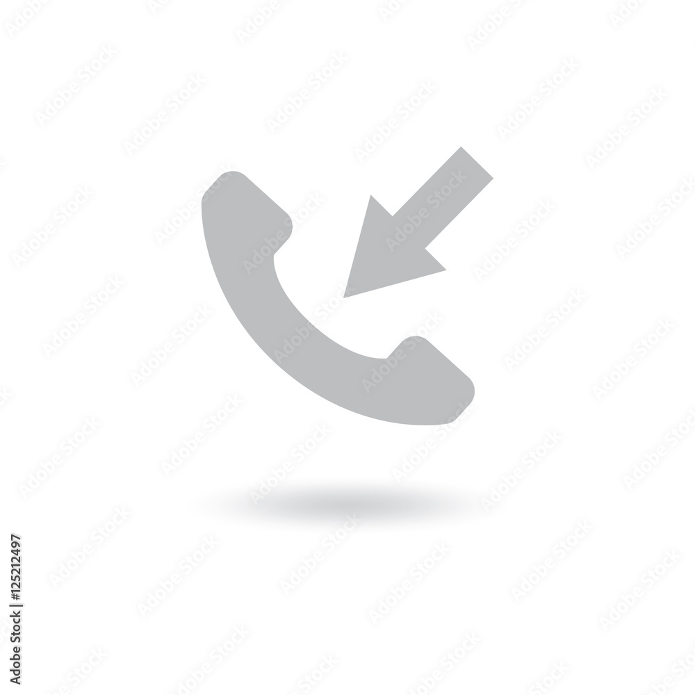 Phone icon incoming call isolated on white background. Telephone symbol for your design, logo, application, UI, Vector illustration Phone icon incoming call isolated on white background. Telephone symbol for your design, logo, application, UI, Vector illustration
