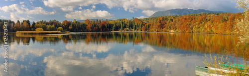 Herbststimmung an der Wernberger Drauschleife ( Altwasser) / Kärnten / Österreich