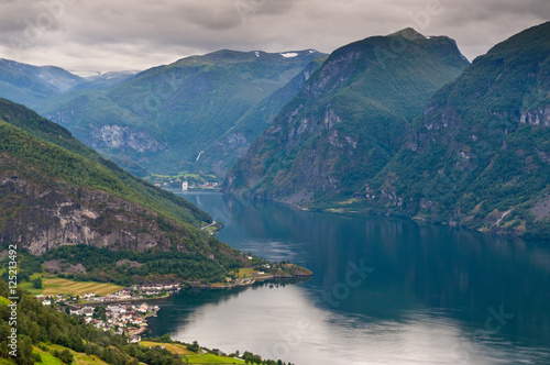 View at Aurland and Aurlandfjord - pictures of Norway