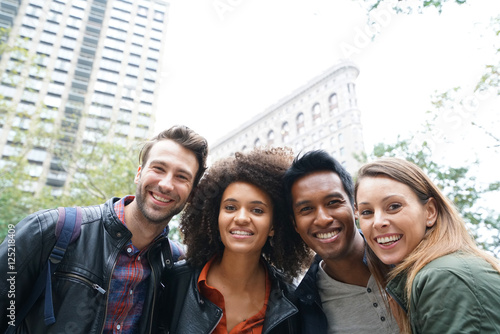 Photography Portrait of multi-ethnic friends in New york