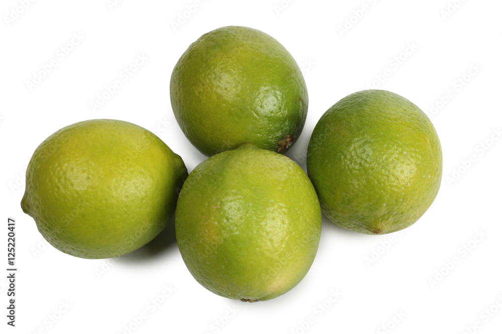 Fresh lemon stacked in rows on white background Fresh lemon stacked in rows on white background
