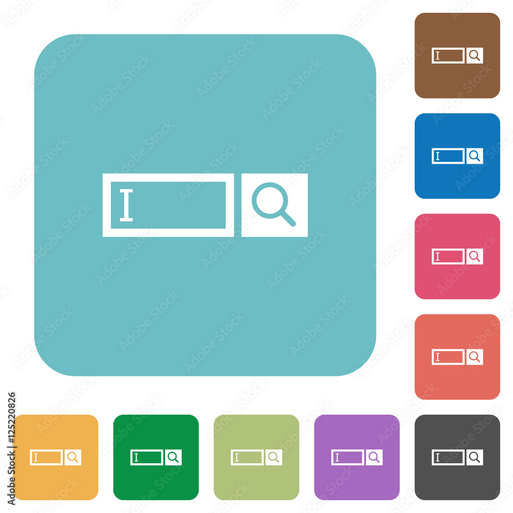 Search box flat icons Search box flat icons