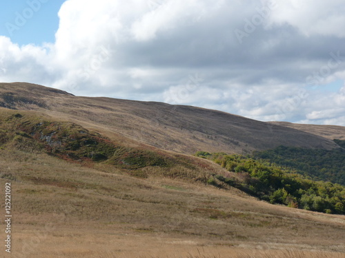 Piękny krajobraz górski. Bieszczady