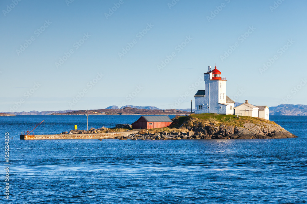 Tyrhaug Lighthouse. Coastal lighthouse, Norway