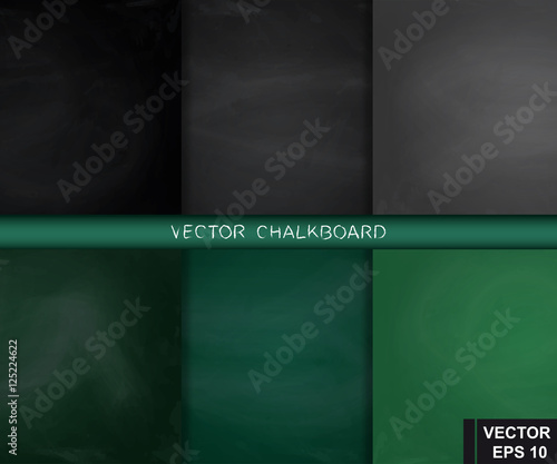 Chalk board. School. Training. Green and black. For your design.