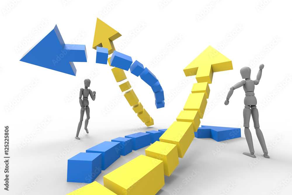 Abstract Business concept arrows winner Human winner Abstract Business concept arrows winner Human winner