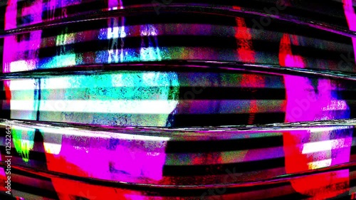 Tv Noise Waves Of Bad Signal Abstract Leader Background