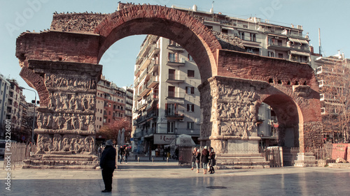 Arc of Galerius in the middle of Thessaloniki center dated from IV century