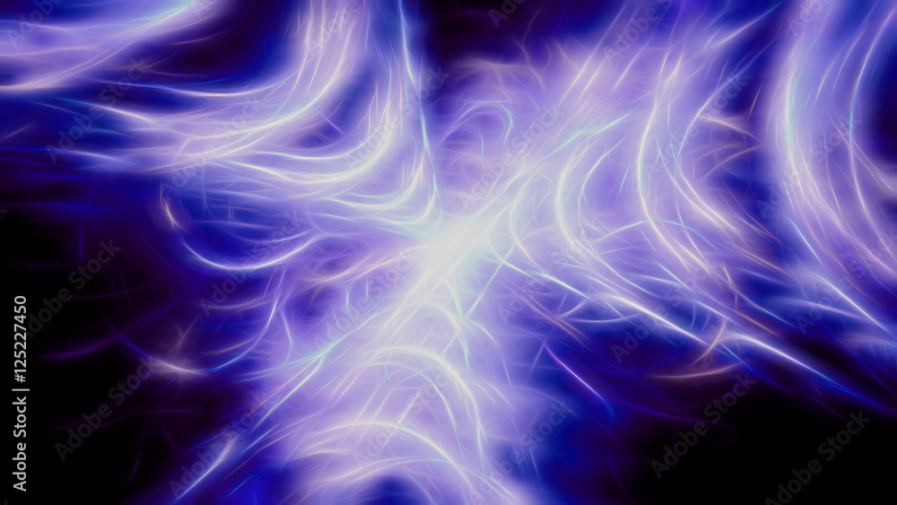An abstract blue light blow An abstract blue light blow